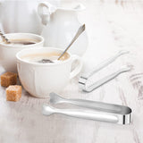 SISXSO Mini Serving Tongs, 18-Packs Stainless Steel, 4.3inch, Kitchen / Appetizers Tongs for Coffee Bar, Tea / Desserts Party, Sugar and Ice Bucket