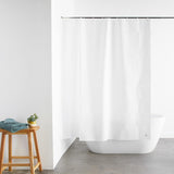 Forro de cortina de chuveiro PEVA calibre 8 resistente à água com ímãs inferiores e ganchos de plástico, 72"L x 72"W, branco 