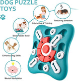 SISXSO Dog Puzzle Toys, Squeaky Treat Dispensing Dog Enrichment Toys for IQ Training and Brain Stimulation, Interactive Mentally Stimulating Toys as Gifts for Puppies, Cats, Small, Medium, Large Dogs