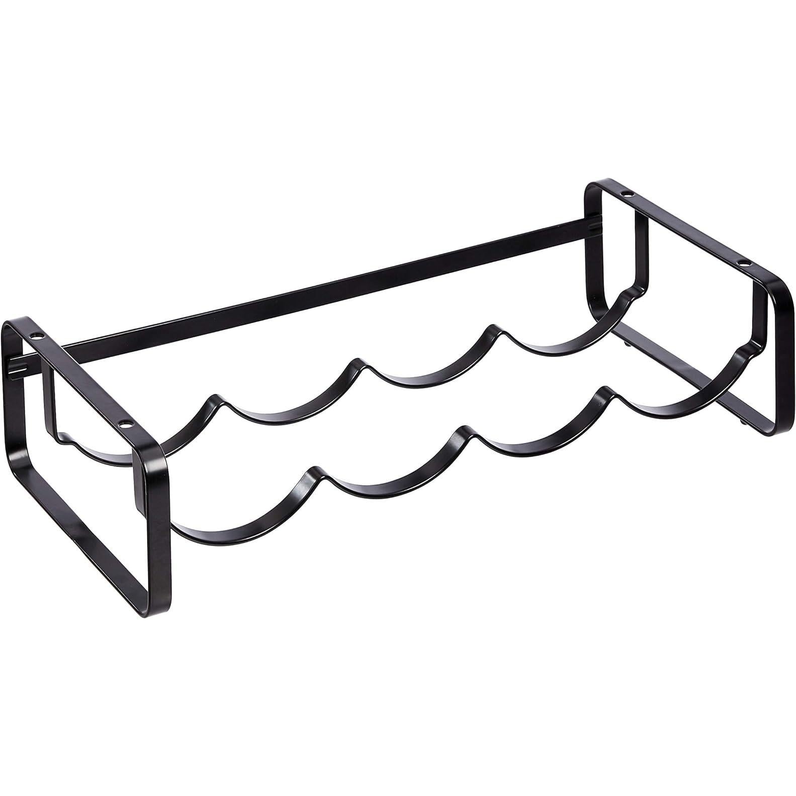 SISXSO Tabletop Stackable Wine Rack, Black