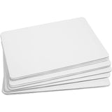 SISXSO White Quarter Cake Sheet 13.75” x 9.75” Cake Board Sturdy Rectangle Greaseproof Pad Full 15 Pk Boards (15, White)
