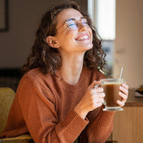 Conjunto de 4 canecas de café de vidro, caneca de café grande transparente de 15 oz com alças para bebidas quentes, canecas transparentes para chá, cappuccino, latte, café expresso, suco, xícaras de café de vidro