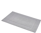 SISXSO Banded Bathroom Bath Rug Mat, Powder Gray, 31 inches L x 20 inches W