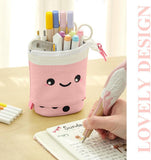 SISXSO Cute Standing Pencil Case for s, Pop Up Pencil Box Makeup Pouch, Stand UP Christmas Gift