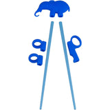 4 peças de pauzinhos, ajudantes de pauzinhos de aprendizagem, pauzinhos de treinamento com decoração de animais para iniciantes 